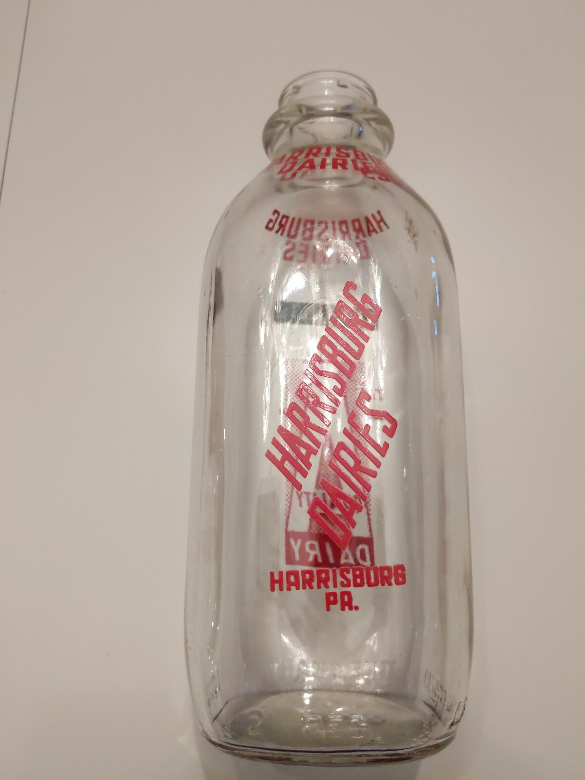Harrisburg Dairies One quart Milk Bottle Harrisburg Pennsylvania eBay