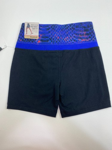 Reebok Sport High Waist Tight Fit Athletic Short Size XS NWT Multicolor - Picture 10 of 10