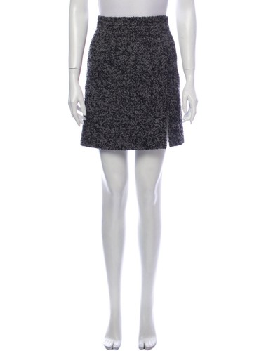 MICHAEL KORS Virgin Wool Tweed Mini Skirt Size US 2 UK 6 XS