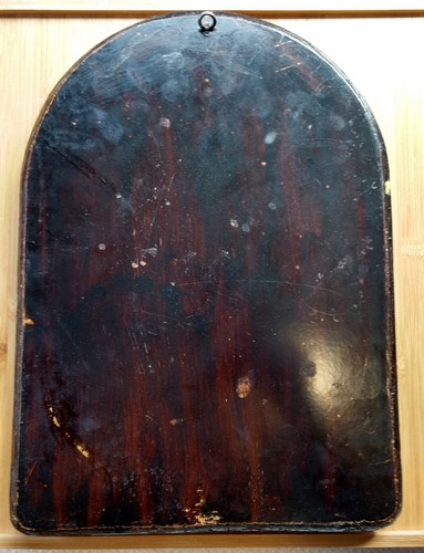 Mother & Child Art Icon Religious Painting Carved Wood Barcelona Spain Gold Leaf - Picture 10 of 12