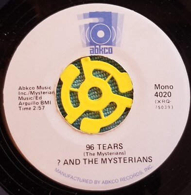 HALF OFF? and the Mysterians - ''96 Tears / I Can't Get Enough Of...'' VG+ reissue