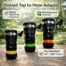 Universal Kitchen Tap to Garden Hose Connector Mixer Tap Adapter Quick Fit