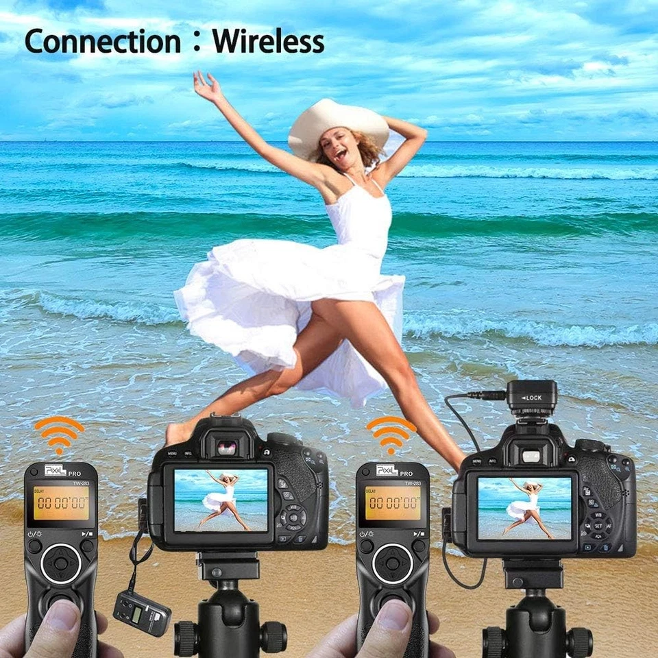 Pixel TW-283 Wireless Timer Shutter Release Remote Control E/N3 DC0 DC2 S1 S2 L1 - Image 3 of 4