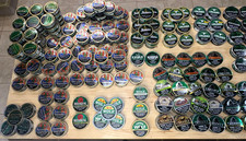 "COPENHAGEN, STOKERS, GRIZZY, SKOAL" EMPTY PLASTIC CANS W/ LIDS (LOT OF 322)