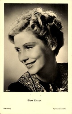Postcard actress Else Elster, portrait, Ross a 3375 1, Tobis - 11534305