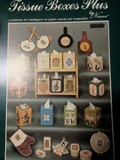 Plastic Canvas Pattern Leaflet Booklet Tissue Boxes Plus Ninna Holidays H7