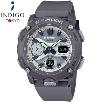 CASIO G-SHOCK GA-2000HD-8AJF HIDDEN GLOW Series Gray Luminous Dial 47mm Watch
