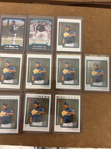 10 Felix Hernandez rookie cards 2004 Topps Chrome Traded #T144 2004 Traded and 2 - Picture 4 of 8