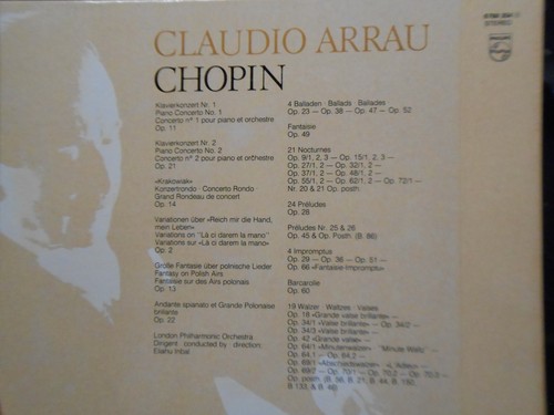 Chopin - Claudio Arrau Edition (9 x Vinyl LP Box Set, 1983, Phillips) NM/M- - Picture 4 of 4