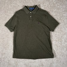 Polo Ralph Lauren Custom Fit Short Sleeve Polo Shirt Mens Green Size XL