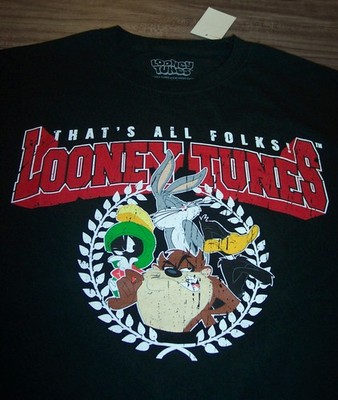 Vintage Style WB LOONEY TUNES T-Shirt XL NEW Taz Bugs Daffy Duck Marvin