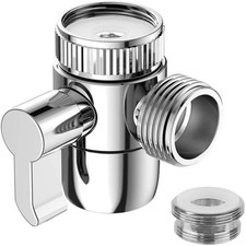 3 Wege Umschaltventil Wasserhahn Messing Chrom Duschsystem Waschbecken