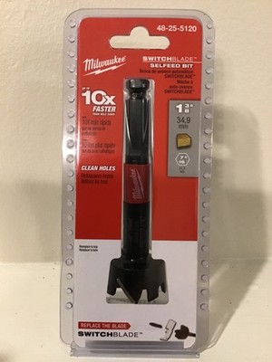 Milwaukee 48-25-5120 1 3/8'' Switchblade Selfeed Bit 10xFaster.