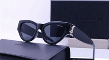 Saint Laurent Women  s Cat Eye Sunglasses Black comes in Box