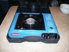 Vintage Coleman blau tragbarer Campingkocher
