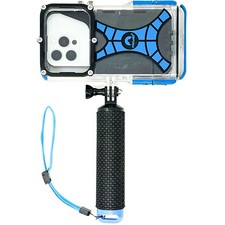 ProShot Dive 2.0 - Waterproof Universal iPhone Case, Blue/Black/Clear Excluding