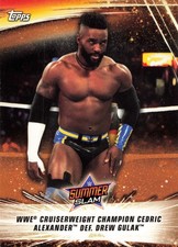 CEDRIC ALEXANDER 2019 Topps SummerSlam #92 WWE Wrestling Card