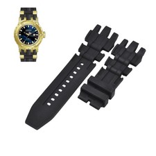 Subaqua 80592 26mm Black Rubber Watch Strap For Invicta