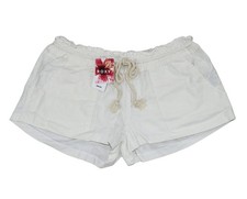 Roxy Juniors XL Oceanside Beach Drawstring Shorts w/ Pockets NWT Sea Salt White