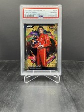 2024 Topps Finest Formula 1 F1 Carlos Sainz Rare Gold 08/20 PSA 10 #204