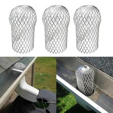 4PCS Roof Gutter Guard Filters Downpipe Stop Leaf Drains Filter Strainer Net UK
