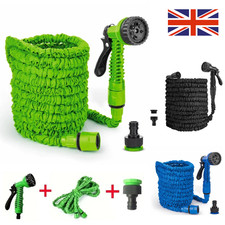Expandable Garden Hose Pipe Anti Kink With 7 Function Water Spray Gun Magic Hose