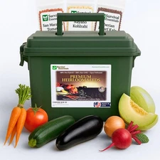 Ultimate Non-GMO Heirloom Survival Seed Vault – 23,000 Open-Pollinated Vegeta...