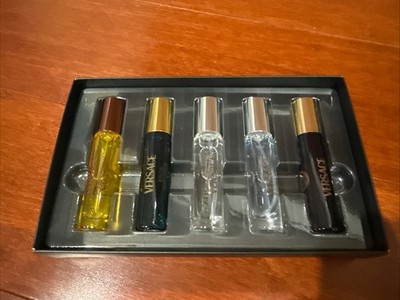 Versace Men's Fragrance Mini Gift Set 5x 5ml EDP EDT Dylan Blue Eros Pour Homme