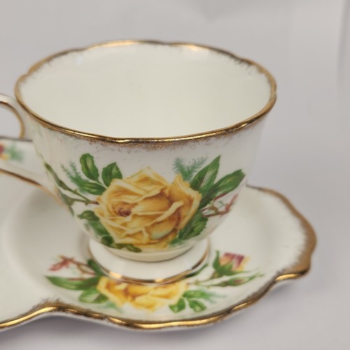 Royal Albert Yellow Tea Rose Tea Cup and Snack Plate - Picture 6 of 13