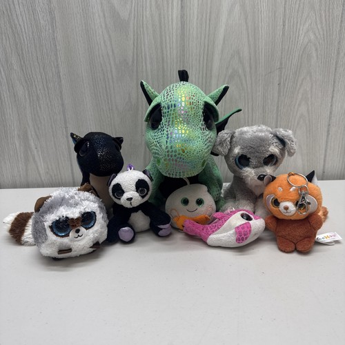 TY Beanie Boo Bundle and other plush lot of 8
