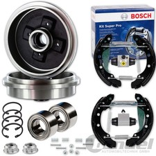 BREMSTROMMELN Ø200mm + BACKENSATZ passend für OPEL CORSA C TIGRA TwinTop mit ABS