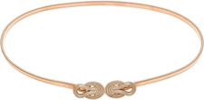 Gold Chain Belt for Women, Elastic Waist Belt, Adjustable Dress Belt