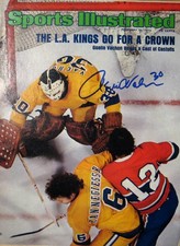 Rogie Vachon - Los Angeles Kings - Autographed Sports Illustrated - 2/10/75
