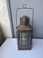 Antique Maritime English Made Lantern Brass 1.INW