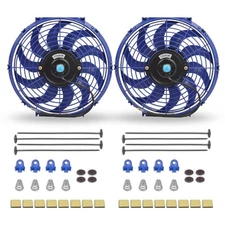 FGJQEFG 12 Inch Universal Slim Fan Push Pull Electric Radiator 12V 80W High