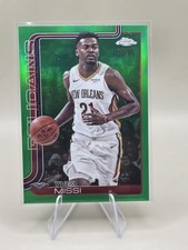2025-26 Topps Chrome Yves Missi #102 Green Refractor 75/99 - Pelicans 