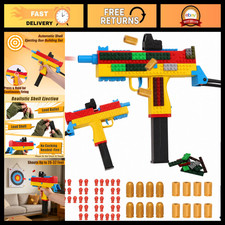 Automatic Shell Ejecting Toy Blaster Gun Set with Sight - Uzi Style Fun