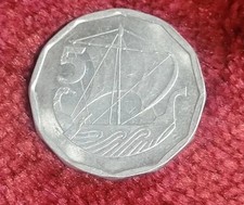 5 mils 1981 cyprus aluminum coin