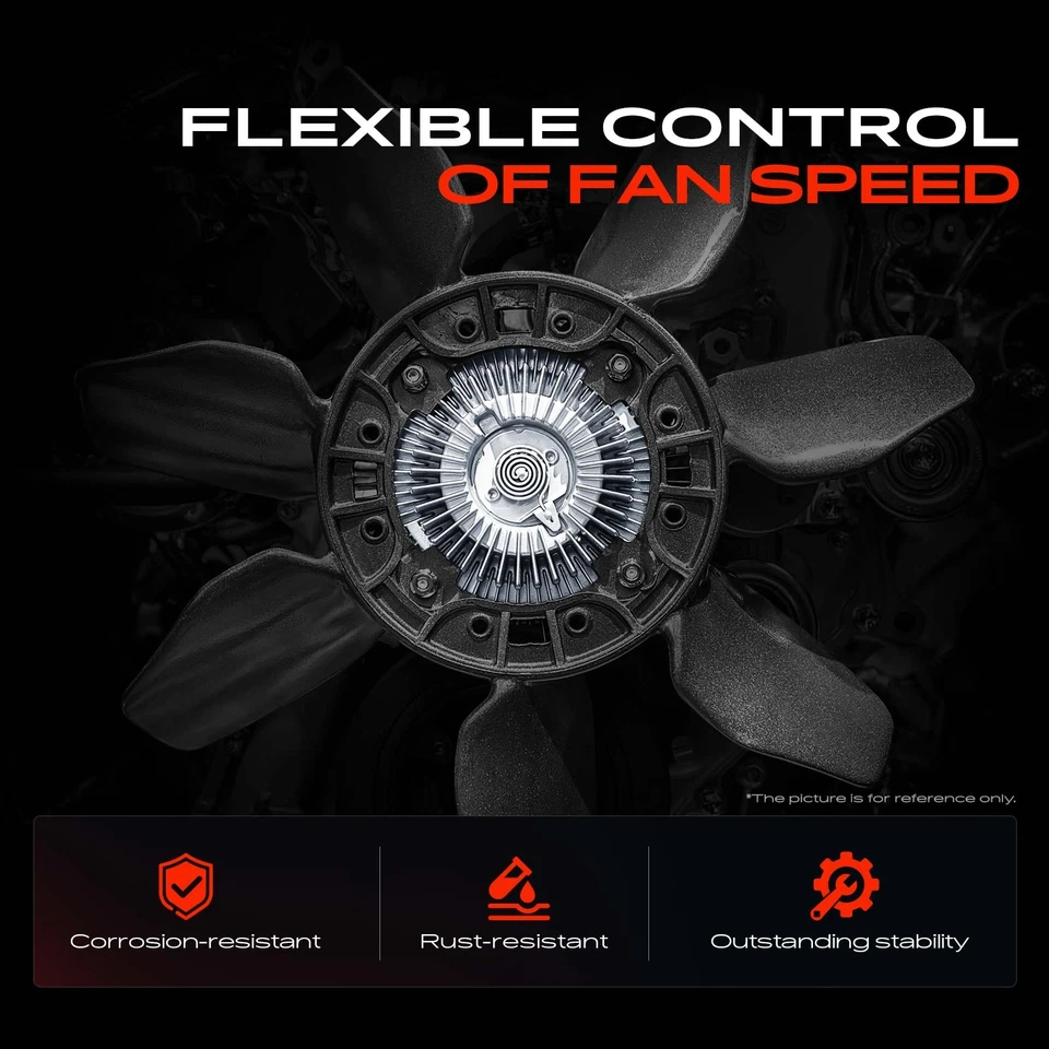 Embreagem do ventilador de refrigeração do motor para Chevy GMC Jeep Dodge Cadillac Chrysler Plymouth - Imagem 2 de 4