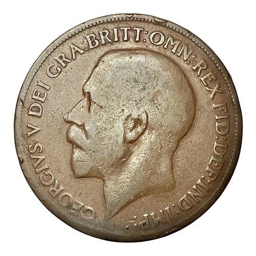 1919 ๐ฌ๐ง UK/Great Britian 1 Penny - George V Bronze - Free Shipping!