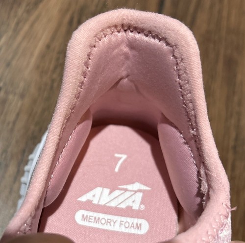 Zapatillas deportivas AVIA rosa para mujer talla 7 rosa ligeras espuma viscoelástica zapatos cómodos - Imagen 6 de 13
