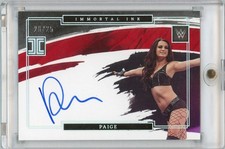 2022 Panini Impeccable WWE Paige Immortal Ink On Card Autograph Silver #d 20/25