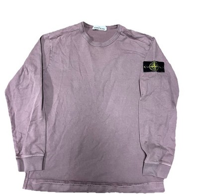 VTG Stone Island Patch Logo Crewneck 'Magenta' Purple Size M