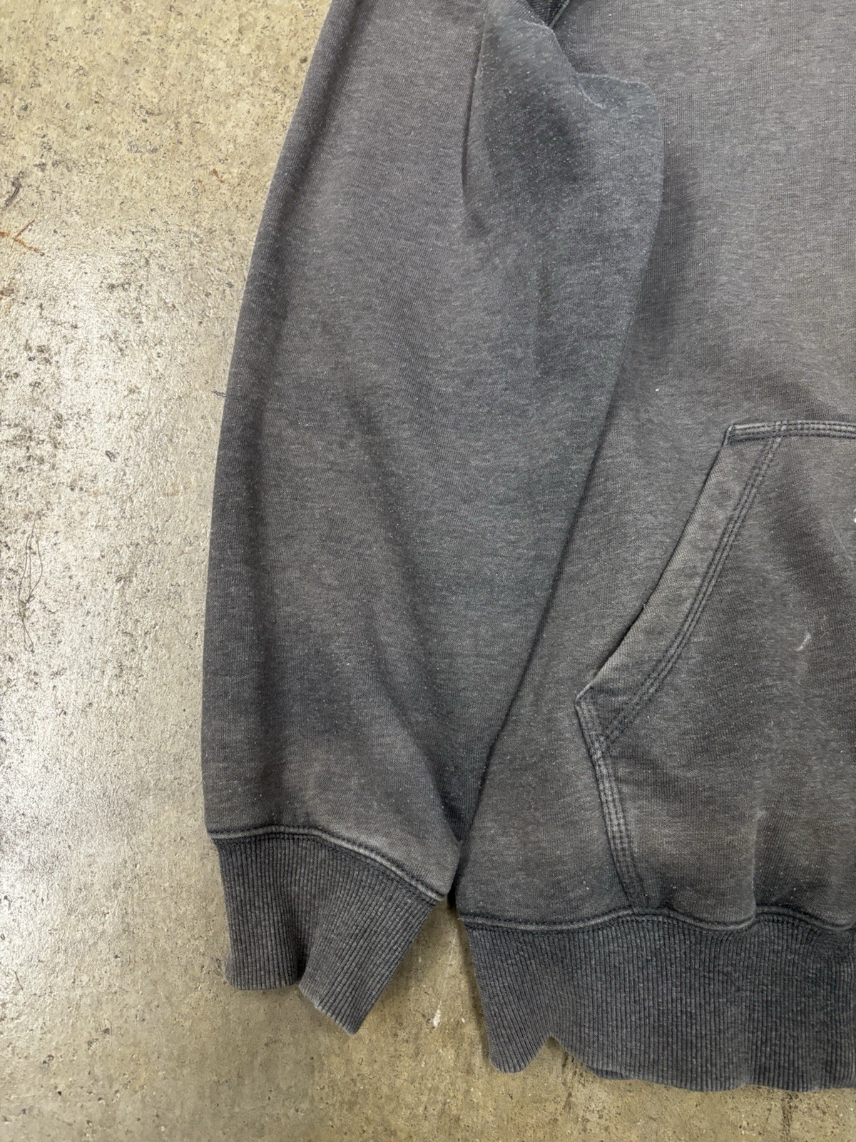 Carhartt Rain Defender Gray Zip Up Hoodie Men’s Size XL Original Fit Faded thumbnail 5