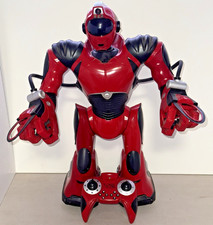Robonetics Robosapien V2 RED Robot 22" WowWee 2005 w/ Remote AS IS SEE VIDEO