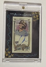2025 Topps Allen & Ginter Connor Norby Black Mini Auto Autograph /25