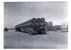 PHOTOGRAPH TRUCK GAS PIPES TAPLINE OIL PIPELINE MISHAB JUBAIL SAUDI ARABIA PHOTO — photo 1