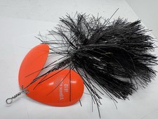 12” Musky Frenzy Lures IC12 Black Double Orange Spinner Bucktail Musky Lure