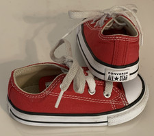 Converse All Star Chuck Taylor Toddler Size 6 Low Top Red Sneaker Shoes
