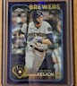 2024 Topps Chrome Christian Yelich Purple Refractor Parallel SP /275